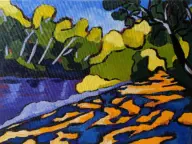 Warrandyte II, Acrylic on canvas, 30x40cm, $250